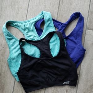 $Avia sports bras 3 racer back small